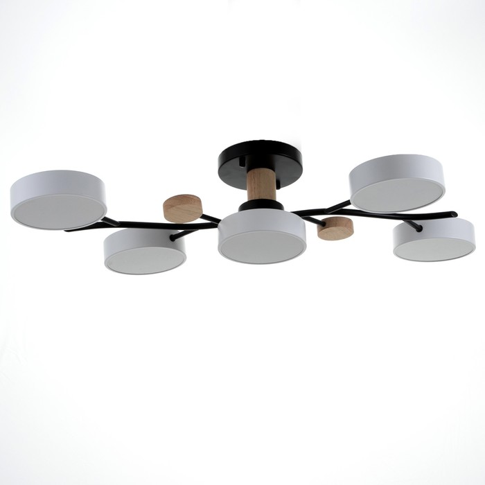 Люстра 1316/5WT LED 120Вт 3000-6000К белый 55х73х15 см - Фото 1