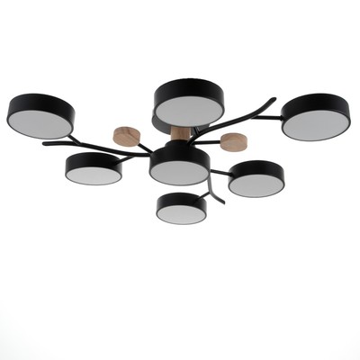 Люстра 1316/7BK LED 168 Вт 3000-6000К черный 74×74×17 см BayerLux