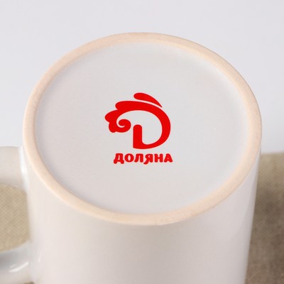 Кружка-хамелеон Доляна «Тигр с подарком», 350 мл