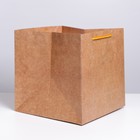 Пакет подарочный квадратный, упаковка, «Крафт», 30 х 30 х 30 см - фото 7680077