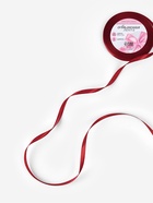 Лента атласная, 6 мм, 23±1 м, бордовая №48 - Фото 2