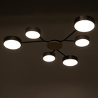 Люстра 1319/6BKGR LED 144Вт 3000-6000К черный, серый 75х75х5 см BayerLux 5572096