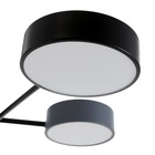 Люстра 1319/6BKGR LED 144Вт 3000-6000К черный, серый 75х75х5 см BayerLux 5572096