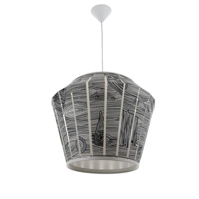 Светильник BayerLux 1673/1WT E27 40 Вт бело-черный 48×48×36-136 см