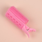 Бигуди для чёлки, с зажимом, d = 3,5 см, 11 см, цвет розовый - Фото 2