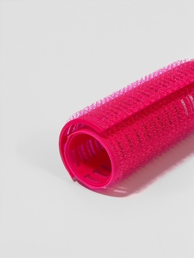 Бигуди для чёлки, с зажимом, d=3.5 см, 11 см, розовые (комплект 2 шт)