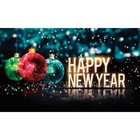Фотобаннер, 250 × 150 см, с фотопечатью «Новогодние шары» - фото 109178828