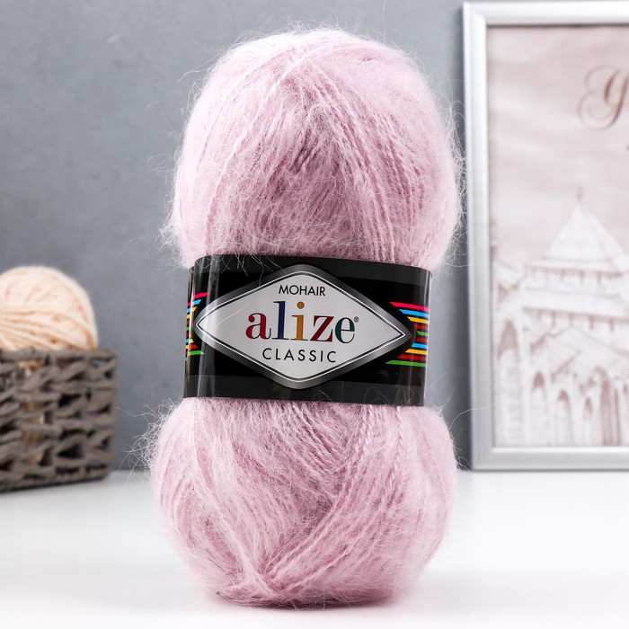 Пряжа "Mohair classic" 25% мохер, 24% шерсть, 51% акрил 200м/100гр (275) - Фото 1