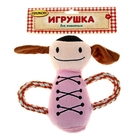 Игрушка мягкая с канатом "Пчела Антонелла", розовая - Фото 2