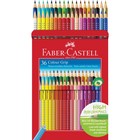 Карандаши цветные Faber-Castell "Grip", 36 цветов, трехгранные, заточенные, в картонной коробке с европодвесом - Фото 1