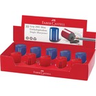 Точилка пластиковая Faber-Castell Grip 2001 Mini, 1 отверстие, контейнер, красно-синяя - Фото 3