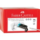 Точилка пластиковая с ластиком Faber-Castell Combi, 1 отверстие, контейнер, МИКС - Фото 10