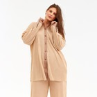 Костюм женский (рубашка, брюки) MINAKU: Casual Collection, цвет кофе, размер 52 - Фото 7