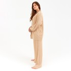 Костюм женский (рубашка, брюки) MINAKU: Casual Collection, цвет кофе, размер 54 - Фото 5