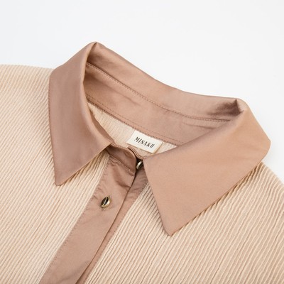 Костюм женский (рубашка, брюки) MINAKU: Casual Collection, цвет кофе, размер 50