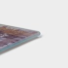 Доска разделочная стеклянная Доляна «Безмятежность», 30×20 см - Фото 3