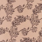 Бумага упаковочная крафтовая бурая «Flowers», в рулоне 0,68 x 8 м - Фото 3
