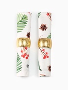 Набор салфеток сервировочных на стол «Этель. С Новым Годом», 2 шт., белые, с декоративными кольцами, 40×40 см - Фото 4