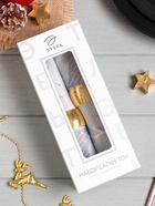 Набор салфеток сервировочных на стол, «Этель» Let it snow, 2 шт., серые, с декоративными кольцами, 40×40 см - Фото 12