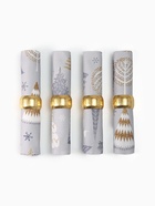 Набор сервировочных салфеток с декоративными кольцами Let it snow, 40×40 см - 4 шт., 100% хлопок, саржа 190 г/м² - Фото 4