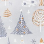 Набор новогодних салфеток «Let it snow» с декоративными кольцами, 40х40 см - 4 шт, хлопок, саржа - фото 4337554