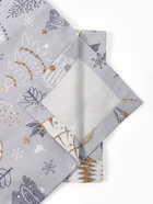 Набор сервировочных салфеток с декоративными кольцами Let it snow, 40×40 см - 4 шт., 100% хлопок, саржа 190 г/м² - Фото 10