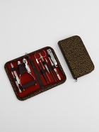 Набор маникюрный «Вензеля», 10 предметов, в футляре, коричневый - Фото 3