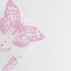 Бумага упаковочная крафт белый «Бабочки», 0,68 x 8 м - Фото 3
