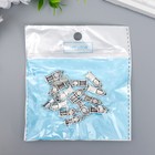 Декор металл для творчества "Напольные часы с маятником" серебро 3960 1,9х0,7 см (комплект 15 шт) - фото 41688234