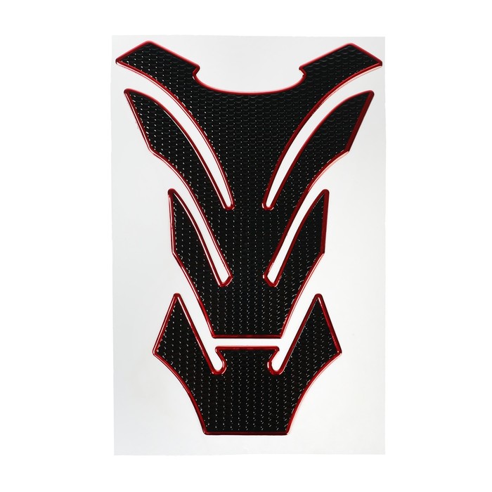 Защитная наклейка на бак мотоцикла, 20×14 см, красные полосы - Фото 1