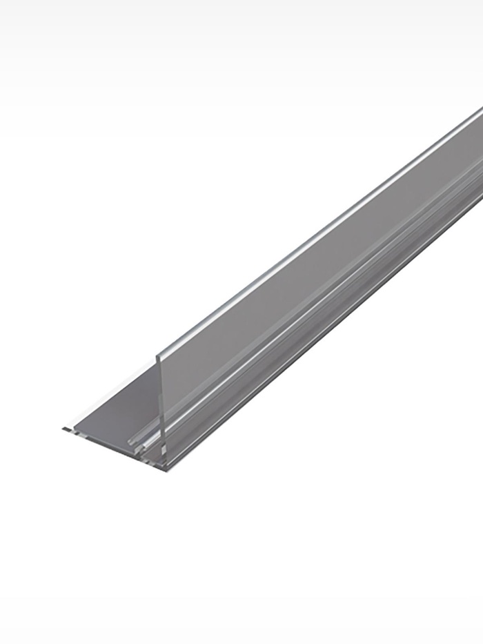 Ограничитель передний пластиковый с Т-профилем и магнитным скотчем ширина 20 мм, 1250×25×25 мм