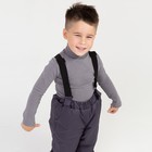 Брюки детские утеплённые, цвет графит, рост 104 см - Фото 6