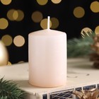 Свеча ароматическая новогодняя "Тепла и уюта", 4×6 см, имбирное печенье, в коробке - Фото 2