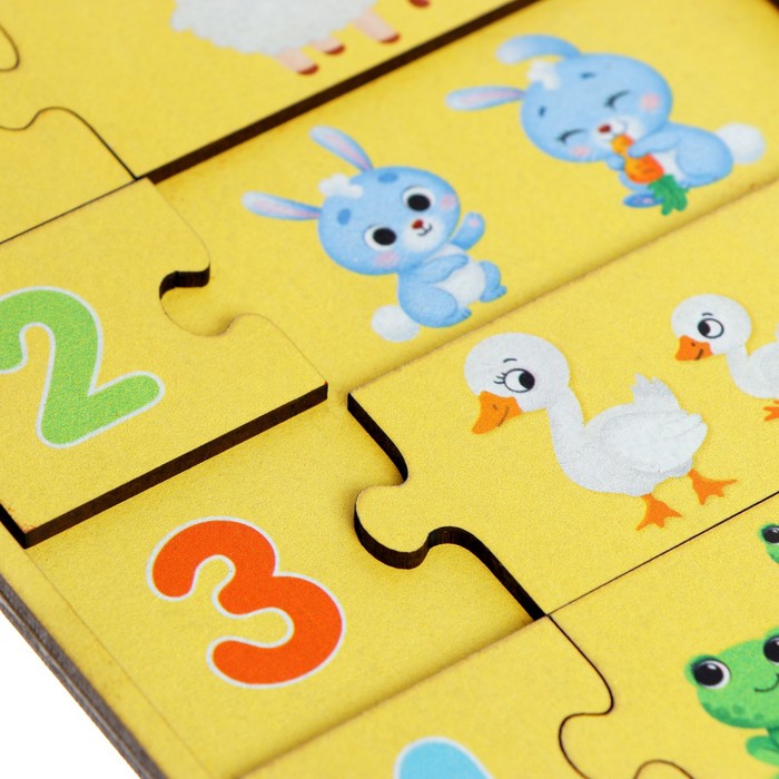 Пазл деревянный музыкальный «Считаем до 10» 51729