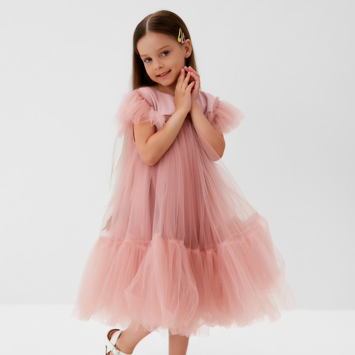 Платье детское с пышной юбкой KAFTAN, рост 98-104, розовый