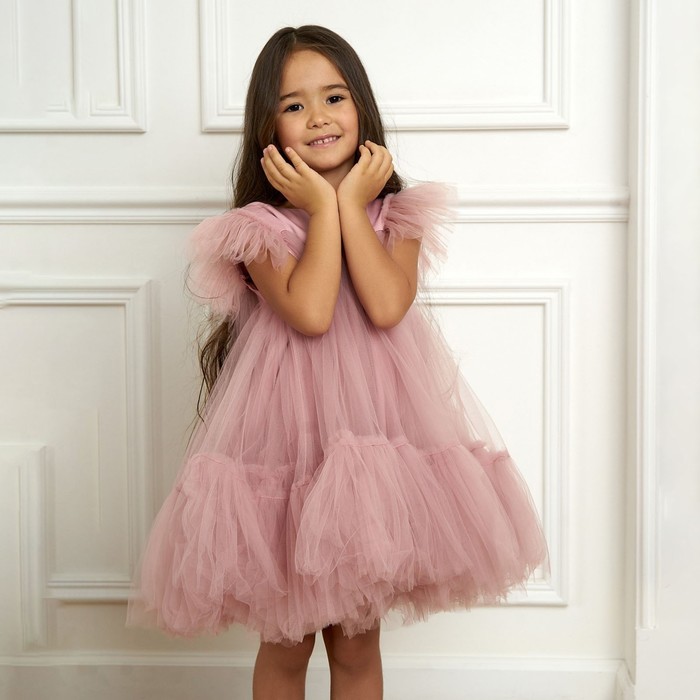 Платье детское с пышной юбкой KAFTAN, рост 110-116, розовый - фото 1926302784
