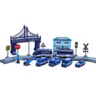 УЦЕНКА Железная дорога «Экспресс», 66 деталей, работает от батареек, МИКС - Фото 4