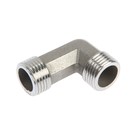 Уголок ZEIN engr, 1/2", наружная резьба, нержавеющая сталь - Фото 1