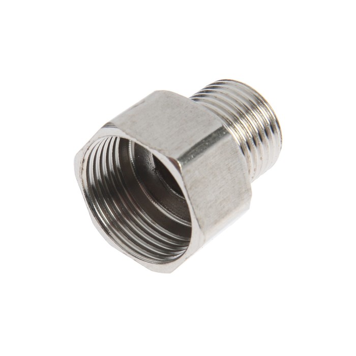 Переходник ZEIN engr, 1/2" х 3/4", наружная/внутренняя резьба, нержавеющая сталь - Фото 1