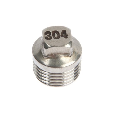 Заглушка ZEIN, 1/2", пробка, наружная резьба, нержавеющая сталь