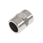 Ниппель ZEIN engr, 3/4", наружная резьба, нержавеющая сталь - Фото 2