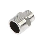 Ниппель переходной ZEIN engr, 1/2" х 3/4", наружная резьба, нержавеющая сталь - Фото 2