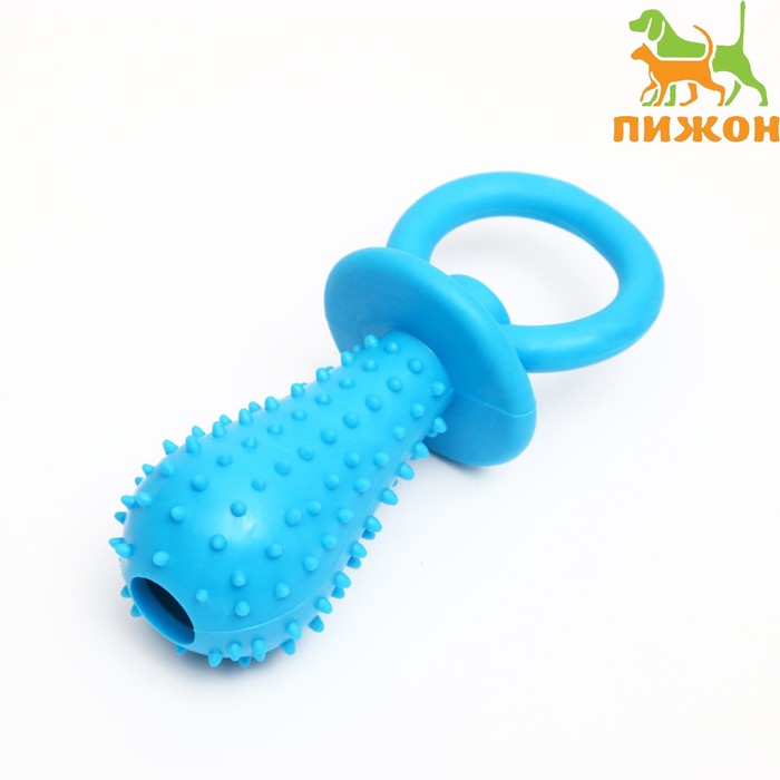 Игрушка жевательная "Соска", TPR, 10 х 3 см, голубая - Фото 1