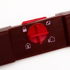 Дверь для животных с 4 режимами, проем 15×15.5 (общ. 22.5×20 см), тёмно-коричневая - Фото 5