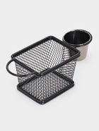 Корзинка для картофеля фри Доляна «Ночь», с соусником d=5 см, чёрная, соусник микс - Фото 2