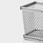 Корзинка для картофеля фри Доляна «Лонгфилд», с соусником d=5 см, серебристая - Фото 6