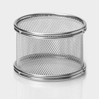 Корзинка для картофеля фри Доляна «Лонгфилд», d=9 см, внутр d=8 см, h=6 см, нержавеющая сталь, серебристая - Фото 7