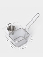 Корзинка для картофеля фри Доляна «Лонгфилд», с соусником, серебристая - Фото 2