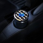 Пепельница для авто с подсветкой, карбон 5D, черный - Фото 2