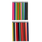 Карандаши цветные 36 цветов в тубусе, корпус шестигранный (пластиковые) черное основание - Фото 3